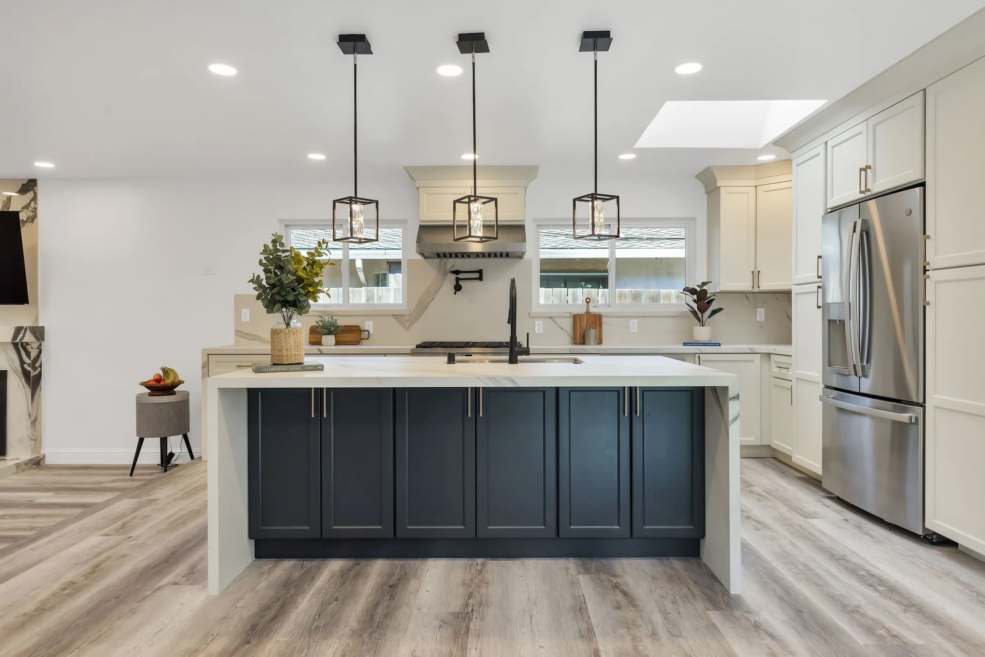 Completed modern home remodel by a San Jose remodeling contractor